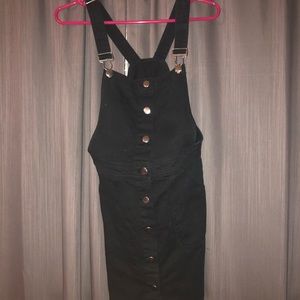 Black skirt overalls
